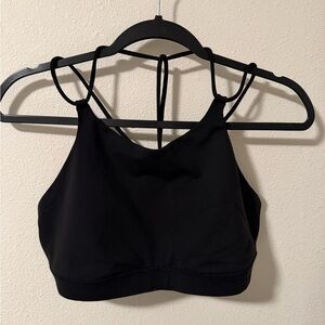 Lululemon Athletica Black Strappy Sports Bra Size 12